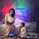 GobekUsa Dynamic Galaxy Star Projector Light for Bedroom Games Room Party