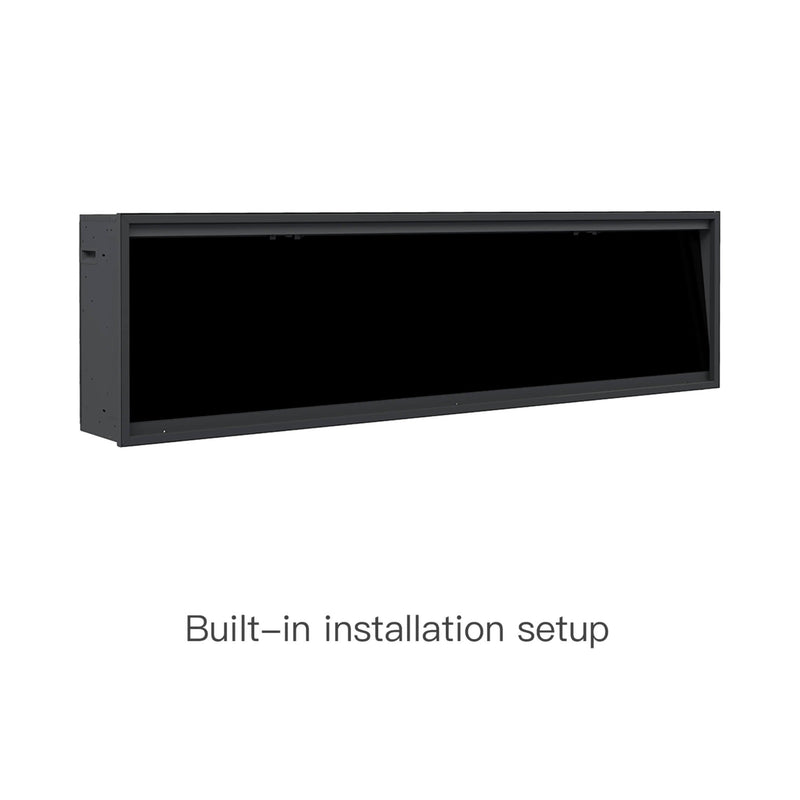 Dynasty Allegro 76" Black Smart Linear Electric Fireplace [DY-BFM76] (SAK56392)