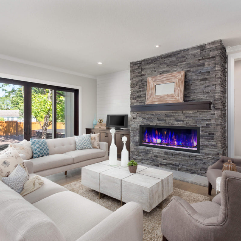 Dynasty Cascade 52" Recessed Smart Linear Electric Fireplace With Dynasty App [DY-BTX52] (SAK73485)