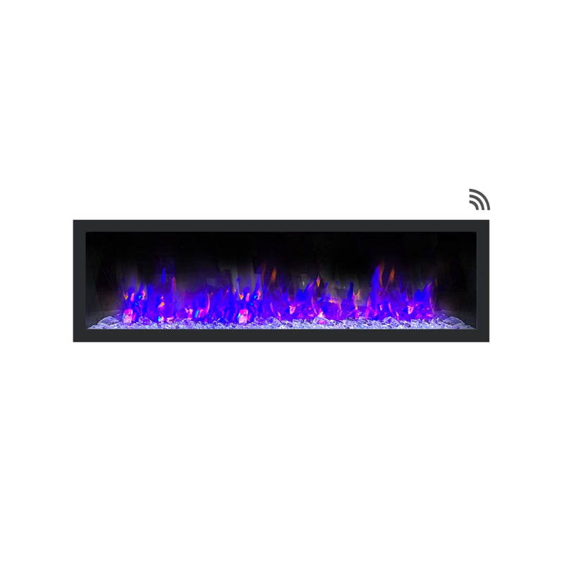 Dynasty Cascade 64" Smart Linear Electric Fireplace With Front Facing Heater [DY-BTX64] (SAK15932)