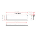 Dynasty Cascade 82" Recessed Linear Electric Fireplace [DY-BTX82] (SAK30567)