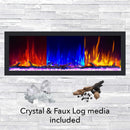 Dynasty Cascade 64" Smart Linear Electric Fireplace With Front Facing Heater [DY-BTX64] (SAK15932)