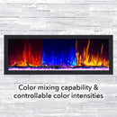 Dynasty Cascade 64" Smart Linear Electric Fireplace With Front Facing Heater [DY-BTX64] (SAK15932)