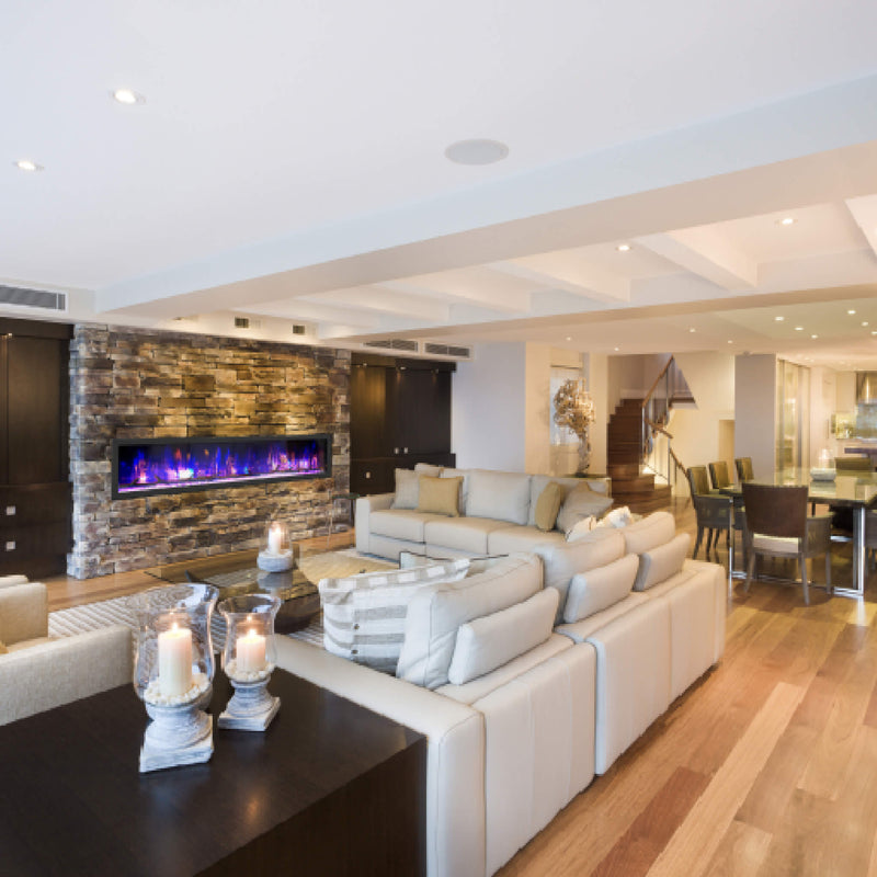 Dynasty Cascade 82" Recessed Linear Electric Fireplace [DY-BTX82] (SAK30567)