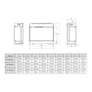 Dynasty Melody 64" Built-In 3 Sided Smart Electric Fireplace [DY-BTS60] (SAK79345)