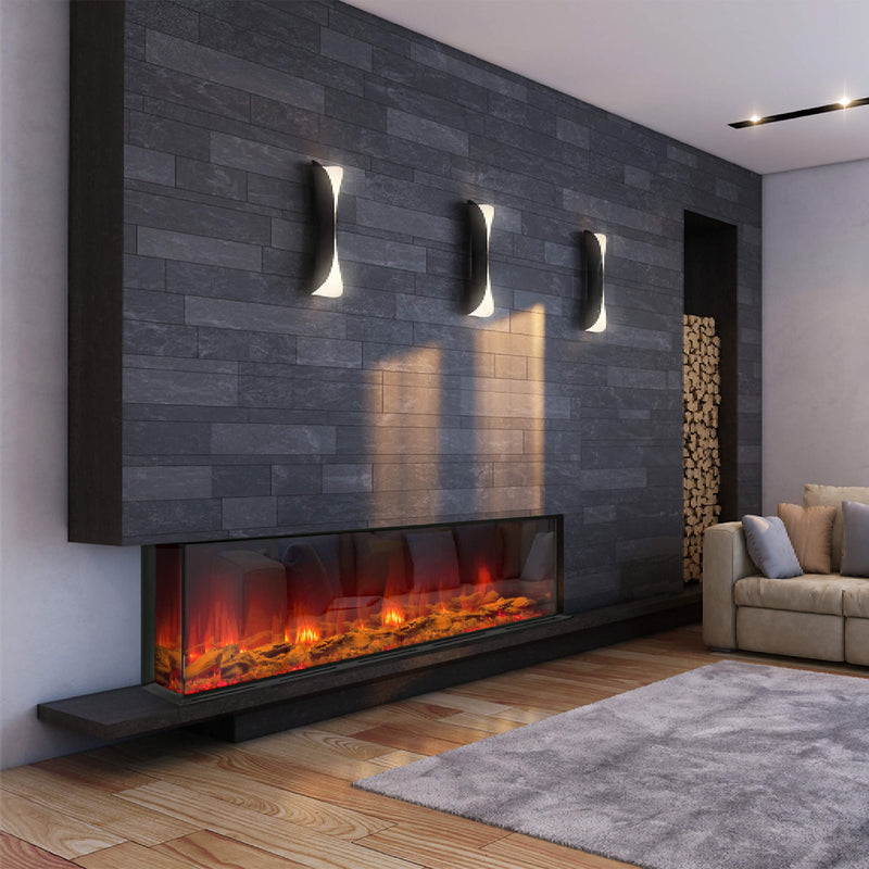 Dynasty Melody 64" Built-In 3 Sided Smart Electric Fireplace [DY-BTS60] (SAK79345)