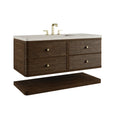 James Martin Allamari 48" Floating Single Bathroom Vanity, Sable