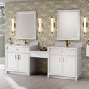 James Martin Bellshire 96" Single Bathroom Vanity, Bright White