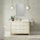 James Martin Celeste 48" Single Bathroom Vanity, Sunwashed Oak with Embossed Shagreen Drawer Fronts