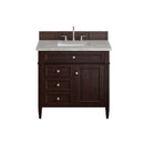 James Martin Brittany 36" Single Bathroom Vanity, Burnished Mahogany