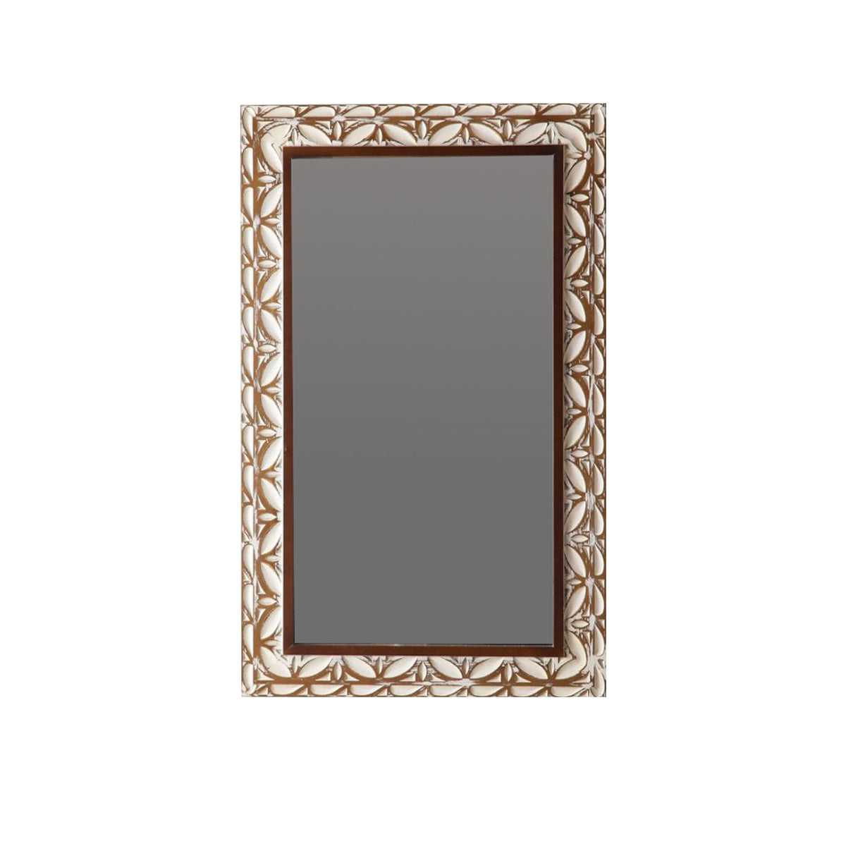 29.13"×47.24" Rectangular Carved Leaf Wall Mirror, photo 7 of 9