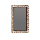 29.13"×47.24" Rectangular Carved Leaf Wall Mirror
