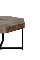 Wood Octagonal Vintage Patchwork Coffee Table by HouseOfZazla