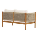4-Piece Outdoor Sofa Set with Acacia Wood Frame in Teak Look by HouseOfZazla