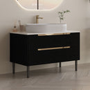 36 Inch Bathroom Vanity with Ceramic Integrated Sink & Soft-Close Drawers