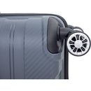 Hardshell Suitcase Spinner Wheels PP Luggage Sets Lightweight Durable Suitcase with TSA Lock,3-Piece Set (20/24/28), Gray