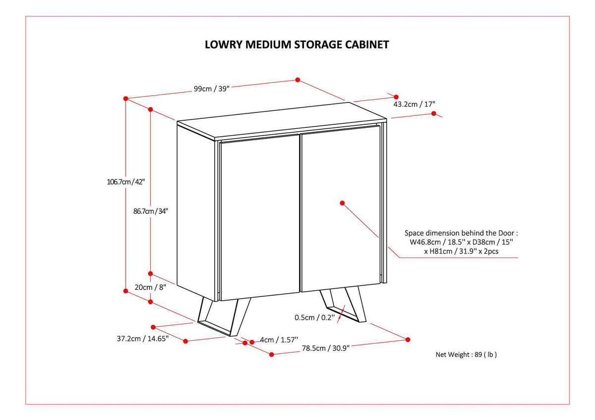 Lowry - Medium Handcrafted Storage Cabinet, photo 21 of 25