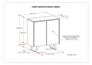 Lowry - Medium Handcrafted Storage Cabinet