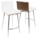Mason - Contemporary Swivel Counter Stool (Set of 2) by HouseOfZazla