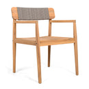 Patio Set Outdoor Acacia Wood Furniture Sets - Braided Dining Chairs & Dining Table by HouseOfZazla