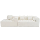 Sectional Free Combined Sofa With 2 Side Pockets by HouseOfZazla