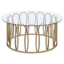 Monett 3-piece Coffee and End Table Set Chocolate Chrome
