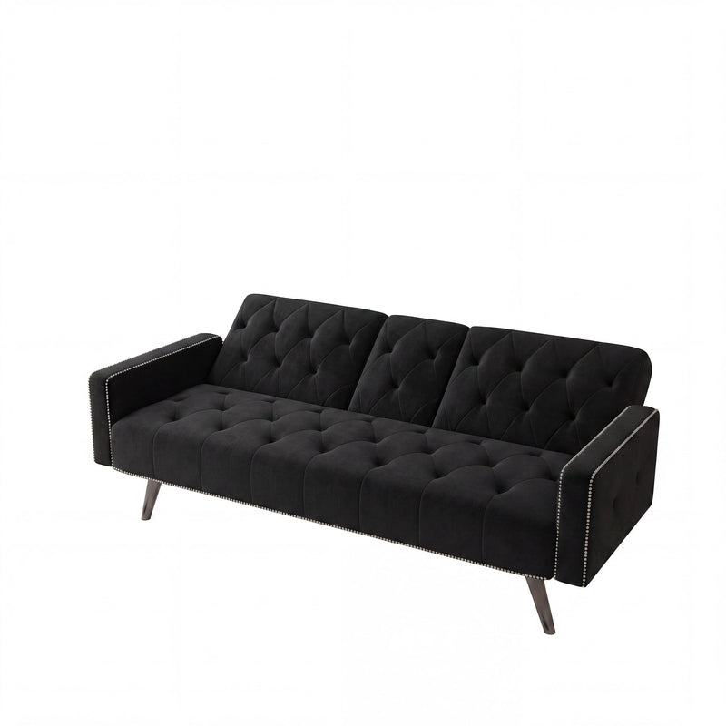 1730 Sofa Bed Armrest with Nail Head Trim, photo 7 of 10