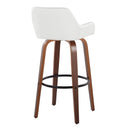 Daniella - Contemporary Fixed Height, Barstool & Swivel And Round Footrest (Set of 2) by HouseOfZazla