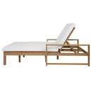 TREXM Outdoor Double Lounge Chair with 5-Position Adjustable Backrest