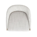 Newport - Coastal Curved Back Upholstered Counter Stool - Two Tone Neutral Gray by HouseOfZazla
