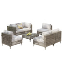 K&K 7-Piece Wicker Patio Furniture Set by HouseOfZazla