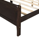 Platform Bed Frame Mattress Foundation Sleigh Bed With Headboard / Footboard / Wood Slat Suppor by HouseOfZazla