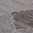 Guros - 6' X 9' Trellis Indoor / Outdoor Area Rug - White / Gray