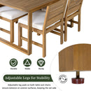 U_STYLE Farmhouse 5-Piece Outdoor Patio Dining Set
