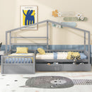 L Shape Platform Bed With 3 Storage Drawers by HouseOfZazla