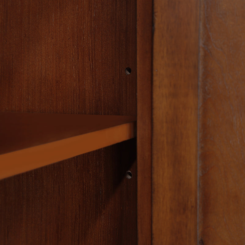 40" Console Table with Storage Shelf, Retro Entryway Table with Adjustable Storage Shelf, Sofa Couch Table for Hallway, Entry Way, Living Room, Foyer, Light Espresso