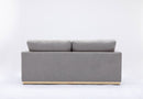 Valin - Linen Sofa For Living Room - Gray by HouseOfZazla