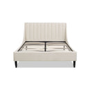 Aspen - Vertical Tufted Modern Headboard Platform Bed Set by HouseOfZazla