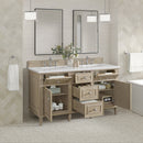 James Martin Lorelai 60" Double Bathroom Vanity, Whitewashed Oak