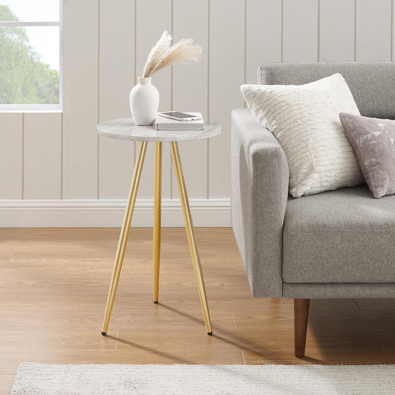 Tilly 16" 3-Leg Glam Side Table