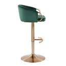 Claire - Contemporary / Glam Adjustable Bar Stool (Set of 2) by HouseOfZazla