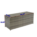 Lightweight Wicker Outdoor Storage Box Doubles As Side Table