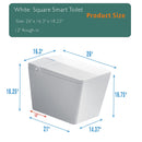 Square Smart Toilet with Built-in Tank for Modern Bathroom