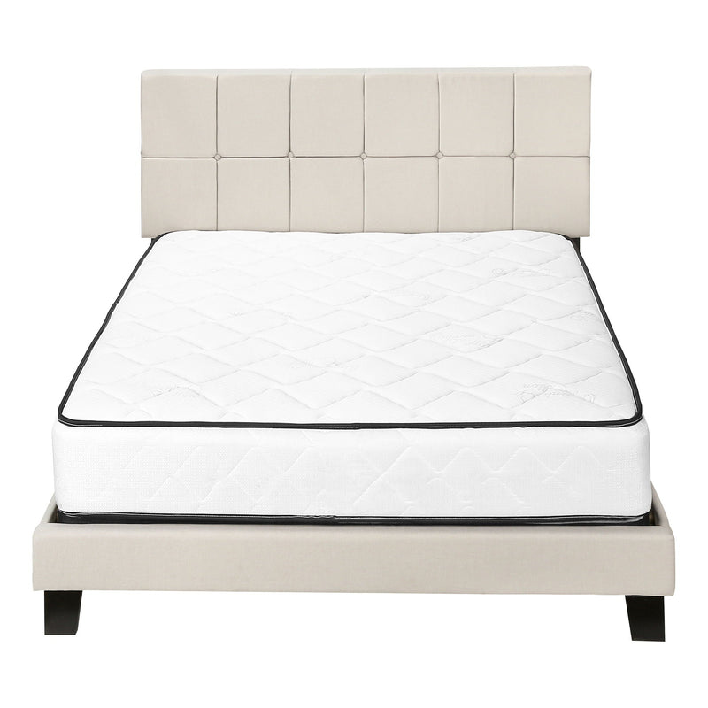 Queen Size Bed, Upholstered, Transitional - Beige, photo 6 of 7
