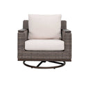 Beaufort 4-Piece Wicker Sofa Set with Swivel Rocking Chairs