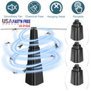 4Pcs Fly Repellent Fan Table Top Battery Powered Bug Deterrent Fan Hanging Food Fans for Party BBQ Picnic Camping