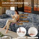 Luxuriously Comfortable Cloud Couch With Elegant Rolled Arms & Pleated Skirt Design by HouseOfZazla