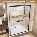 56"-60" W x 72" H Matte Shower Door by HouseOfZazla