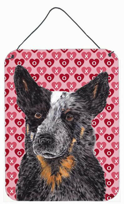 Australian Cattle Dog Hearts Love and Valentine's Day Wall Door Hanging Prints