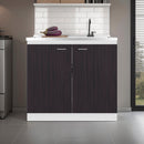 Salento Freestanding Sink, Double Door Cabinet, Two Shelves by HouseOfZazla